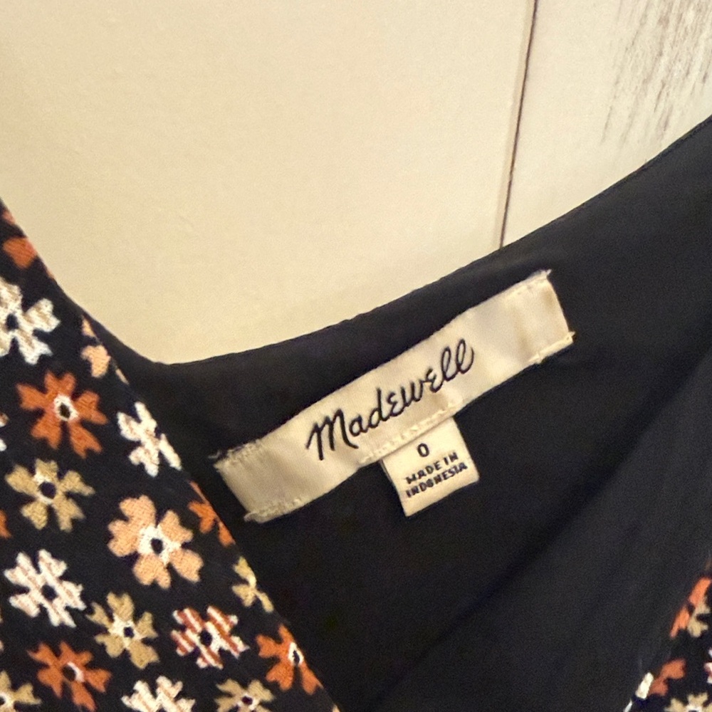 Madewell Black Floral Spaghetti Strap Camisole - Picture 9 of 10